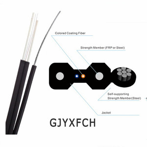 Haute qualité GJYXFCH G657a câble à fibres optiques à 6 conducteurs pas cher FTTH câble de <span class=keywords><strong>d</strong></span>érivation extérieur Offre Spéciale de <span class=keywords><strong>fournisseur</strong></span> chinois - Product Image 4