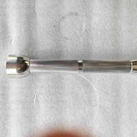 Cloche de musculation réglable en acier de 8 kg, 6-en-1, en acier C45, chromée argentée, type mace indienne, pour entraînement de force en salle de sport