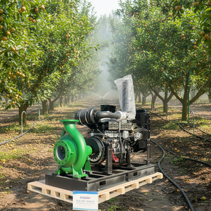 Pompe agricole monocylindre/bicylindre quatre temps, pompe à eau moteur 3/4 cylindres haute performance 70, lutte contre les incendies forestiers - Product Image 2