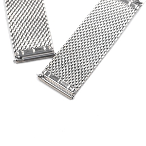 สายนาฬิกาสเตนเลสสตีล18 20 22 24มม.,สาย <span class=keywords><strong>Milanese</strong></span> 1.0มม. แบบถอดง่าย - Product Image 5
