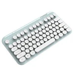 Qiyu פאנק 88 מפתחות ורוד keycaps slim clavier מלא גודל teclado 2.4G אלחוטי מחשב מקלדת עבור בית משרד