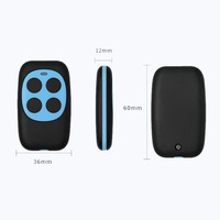 Control Remoto Inalámbrico RF de 433.92MHz con Código Fijo para Puerta de Garaje, Duplicador de Llaves