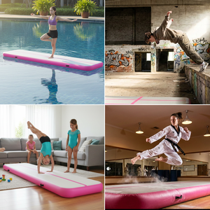 Colchoneta Inflable Portátil Impermeable de 2m-5m, Colchoneta Profesional para Gimnasia y Entrenamiento Acrobático - Product Image 6