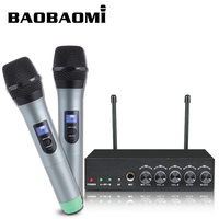 Microphone sans fil Bluetooth portable en métal S-10, mini, avec écho, vente chaude, OEM, karaoké