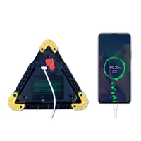 Triangle d'avertissement LED, clignotant de sécurité, lumière de route, trousse à outils d'urgence, signe, trépied, Triangle d'avertissement