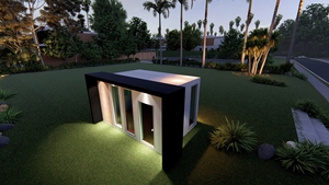 Casa Modular de diseño moderno para oficina, casa pequeña prefabricada de vidrio, 60 m2, precio barato - Product Image 3