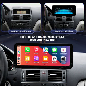 12.3 'מצב 668s 8 אנדרואיד ליבה 13 מסך מגע קרפגן אוטומטי עבור mrecedes benz c מעמד w204 ntg4.0 2008 2010 לשחק Navi - Product Image 2