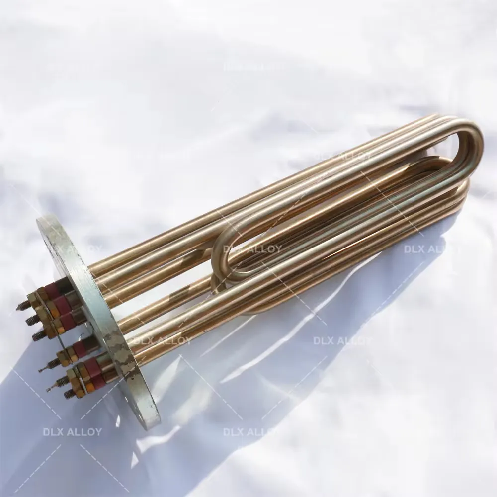 High-accuracy Silicon Carbide Water 110 Flange Ac Dc Immersion Tubular Coils For Beer Making Heating Tube Pipe Heater Element/