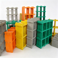 Grilles en plastique FRP personnalisées par le fabricant, grilles de sol en plastique à surface lisse, grilles de sol en plastique pour pigeonniers