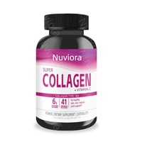 Complément de collagène avec vitamine C et biotine pour hommes et femmes, antioxydants et soutien à la santé de la peau, des cheveux et des ongles, comprimés de collagène