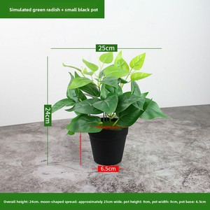 Planta Artificial de Bonsái en Maceta con Hojas de Rosa Verde Simuladas, Decoración para Interiores y Exteriores - Product Image 4