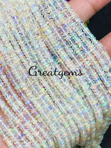 Venta caliente Natural Rajasthan Opal Beads Collar unisex de 18 pulgadas de alta calidad para aniversario y boda - Product Image 2