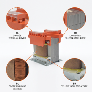 Industrial DIN Rail Control Transformer 220V to 24V 110V <strong>Low</strong> <strong>Voltage</strong> Machine <strong>Tool</strong> Step Down Single Phase Laboratory Equipment - Product Image 2