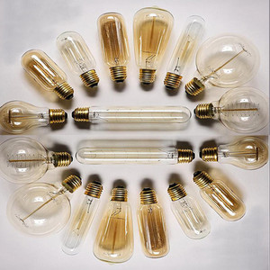 <span class=keywords><strong>Ampoule</strong></span> à filament vintage Edison Squirrel Cage A60 ST64 T45 G80 G95 40W, lampe Edison incandescente, culot B22 baïonnette / E27 à vis - Product Image 1