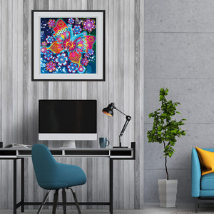 Peinture sur toile personnalisée en perles de diamant brillantes pour la décoration du salon et de l'hôtel - Product Image 5