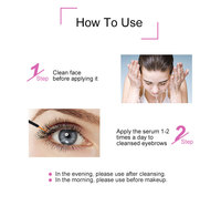 Sérum de croissance des cils et des sourcils Sérum liquide de croissance des cils Les ingrédients naturels rendent les cils plus longs et plus épais
