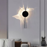 Applique Murale LED Moderne Simple à Effet Ombre, Orientable, Design Ondulé, pour Salon, Chambre, Escalier, Couloir, Ambiance