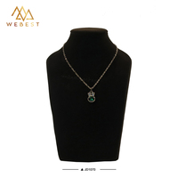 Buste de mannequin noir Webest Jewelry pour colliers et bijoux