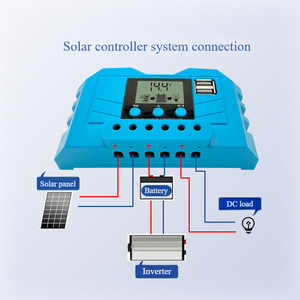 <strong>PWM</strong> Solar <strong>Controller</strong> LCD Display Solar Panel Charge and Discharge Control System Dual USB Output <strong>12V</strong> 24V 10A 20A 30A - Product Image 5