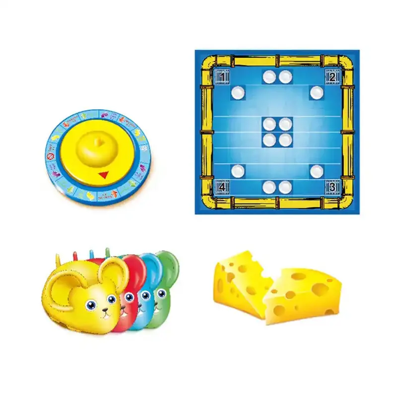 EPT Hot selling funny&interactive&educational family desktop board game for kids magnetic mouse and cheese board game