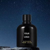 Parfum boisé naturel épicé pour homme 100ml, eau de parfum longue durée, spray noir avec patchouli et lavande, coffret cadeau haut de gamme
