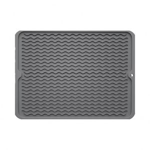 Vente directe d'usine - Tapis de séchage de vaisselle en silicone résistant à la chaleur - Tapis antidérapant pour comptoir de cuisine - Product Image 1
