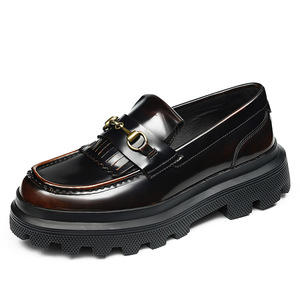 Nouvelles Chaussures en Cuir pour Hommes de Haute Qualité, Style Décontracté et Habillé, Tissées, à Enfiler - Product Image 3
