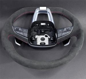 Volant de luxe en fibre de carbone et daim compatible avec <span class=keywords><strong>Audi</strong></span> A8 D5 Standard 2018-2026 - Product Image 6