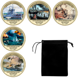 Moneda Conmemorativa de Metal con Diseño de Logotipo Personalizado al por Mayor, Batalla de Iwo <span class=keywords><strong>Jima</strong></span>, Okinawa, Pearl Harbor, Moneda de Desafío Personalizada, Regalos para Hombres - Product Image 5