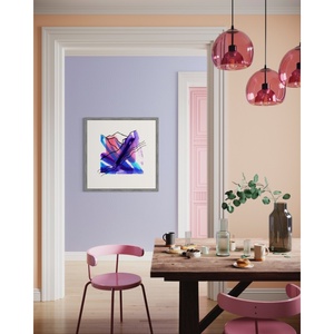Decoración de pared en papel de arte con paisaje de río y montaña para un tema de naturaleza y entornos de oficina serenos - Product Image 1