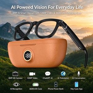 Gafas Inteligentes con Cámara, Estuche de Carga, Grabación de Video, Reconocimiento de Objetos por IA, Audio de Oído Abierto, Chat GPT, Aplicación HeyCyan - Product Image 1