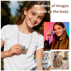 Cámara Digital CCD para Niños, Resistente y Ligera, 24MP, 1080P HD, <span class=keywords><strong>Pantalla</strong></span> Abatible, Grabación de Video en Ángulo de 90°, Recompensa para Jardín de Infancia, para Actividades al Aire Libre - Product Image 3