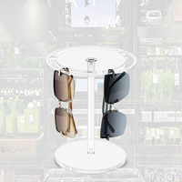 Présentoir en acrylique transparent personnalisé pour lunettes et supports de présentation pour montures de lunettes de soleil en acrylique