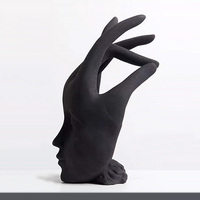 Statue de personnage de film ou de télévision en résine artistique écologique, sculpture de visage, forme irrégulière, décoration de salon, YiDang