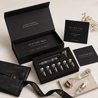 Boîtes personnalisées en carton pour flacons de peptides cosmétiques en verre de 2 ml, étiquettes et emballages, boîte pour peptides, Caixa Cartonada Para Ampola