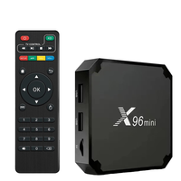 Boîtier TV intelligent X96 Mini Android 9.0 1 Go de RAM 8 Go de ROM Allwinner H313 Quad Core 4K 3D 30tps WiFi 2.4GHz H.265 VP9 30tps 2.4GHz 4K