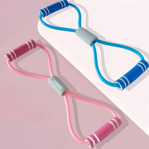 Atacado Personalização logotipo Figura 8 Resistência Banda Exercício para Adultos com <span class=keywords><strong>Fitness</strong></span> Yoga - Product Image 2