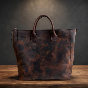 Bolsos de Mano de Cuero Genuino de Alta Calidad BS INTERNATIONAL, Estilo Vintage para Mujer, Personalizables, Ligeros, Impermeables y Duraderos con Cierre - Product Image 6