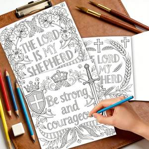 Libros para Colorear con Versículos Bíblicos al por Mayor, Cubierta Personalizable, Interior OEM/ODM para Librerías Cristianas, Tiendas de Regalos, Revendedores <span class=keywords><strong>en</strong></span> Línea - Product Image 3