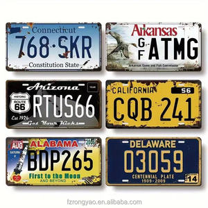 Placa de <span class=keywords><strong>Matrícula</strong></span> de <span class=keywords><strong>Coche</strong></span> de Aluminio Vintage Personalizada de Alta Calidad 2026, Placa Metálica con Número en Relieve, Decoración para <span class=keywords><strong>Coche</strong></span>, Placa Fundida a Presión - Product Image 4