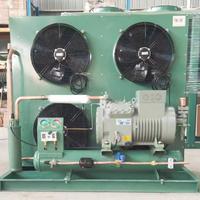 Système de condensation frigorifique industriel refroidi par air, moteur à économie d'énergie, ventilateur axial à haut débit d'air pour chambres froides et congélateurs lourds