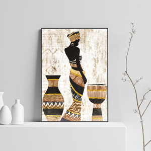 <span class=keywords><strong>Art</strong></span> Africain <span class=keywords><strong>Art</strong></span> Tribal Décor-Femmes Africaines Toile Peinture Décorative Poster pour HomePrints Peinture sur Toile <span class=keywords><strong>Art</strong></span> Mural Photos - Product Image 2