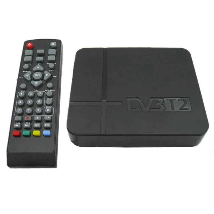 Mini Terrestrische Ontvanger Hd DVB-T2 Set Tv Top Box Ondersteuning Usb Mpeg 4 H.264 Tv Ontvanger (Eu Plug)