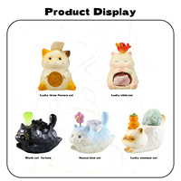 Boîte Surprise Figurines Énergie Cristalline Chat PAI Thème Boîte Mystère Modèle Aléatoire Figurines d'Action Figurine de Collection Décoration Maison