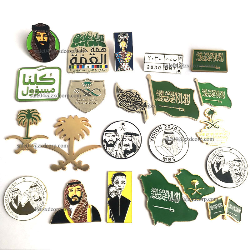 金属ゴールドサウジアラビア国章ヤシの木ピンバッジ工場価格| Alibaba.com