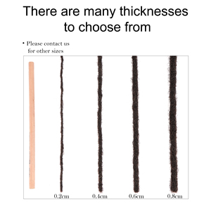 Orientfashion Dreadlocks in <span class=keywords><strong>Capelli</strong></span> Umani Naturali da 4-30 Pollici, <span class=keywords><strong>Extension</strong></span> per Uomo e Donna - Product Image 2