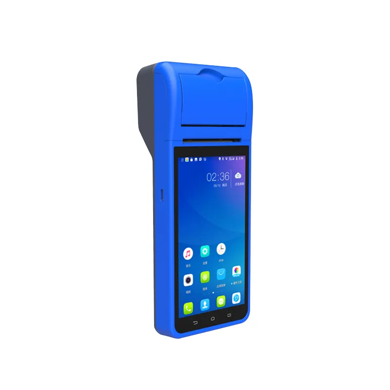 Prix usine 5.5 pouces Android portable réseau mobile 4G POS tout en un terminal de paiement