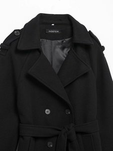 <span class=keywords><strong>Manteau</strong></span> <span class=keywords><strong>long</strong></span> rétro à double boutonnage pour <span class=keywords><strong>femme</strong></span>, nouvelle collection automne-<span class=keywords><strong>hiver</strong></span> 2026, avec ceinture, manches longues, accessoires de mode - Product Image 3