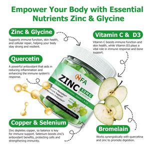 OEM ODM Zinc Gummies with Vitamin C D3 Zinc Quercetin SupportsImmune Skin Cellular Repair Antioxidant Energy Focus - Product Image 2
