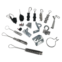 Pince de tension à crochet ouvert en plastique Powtech TC-001 (noir) pour accessoires de connecteurs de câbles plats FTTH